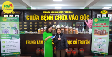 Cô Bùi Thị Lan đã ổn định chỉ số try (mỡ máu) sau quá trình điều trị tại phòng khám